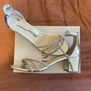 Silver Heel with Sparkle